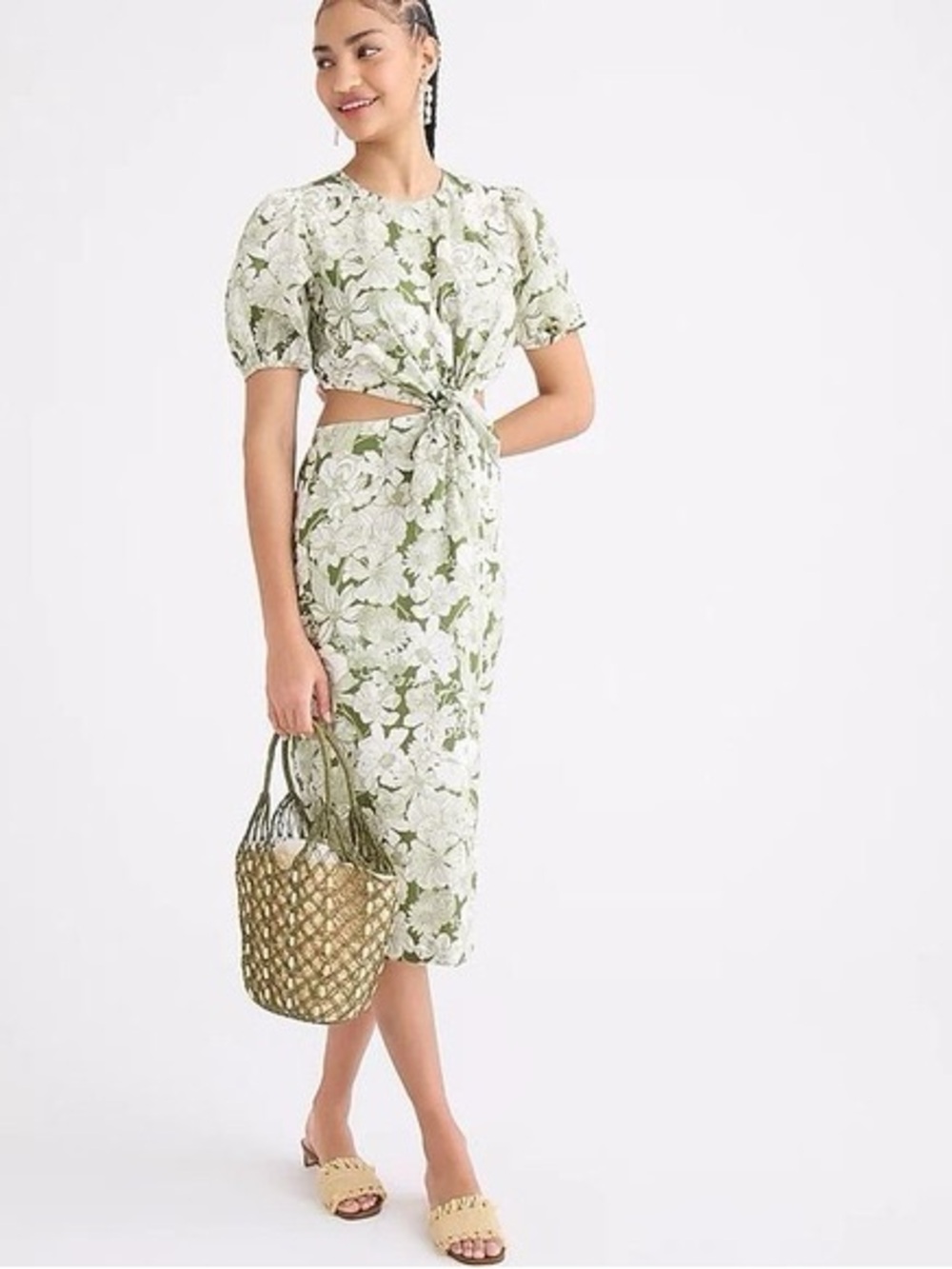 J. Crew Cutout Dress in Liberty Floral. Size 16. New with tags. - Picture 5 of 5